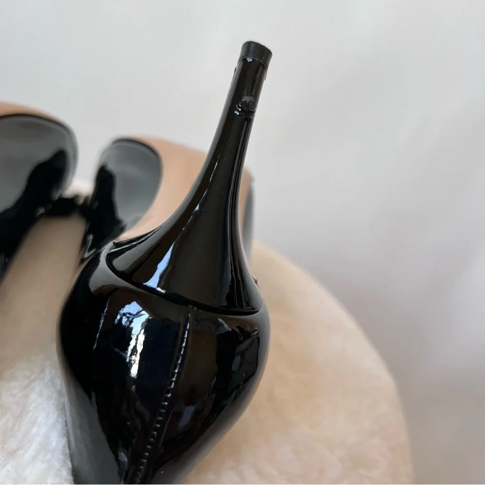 Salvatore Ferragamo Black High Heel Pumps size 6 - Picture 3 of 16